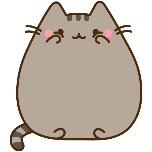 Pusheen blushing