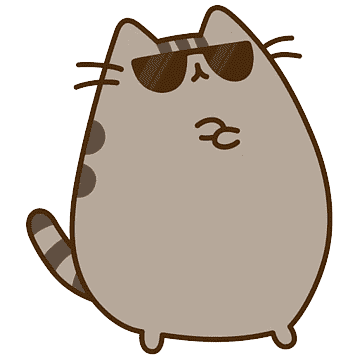 Pusheen wearing sunglasses